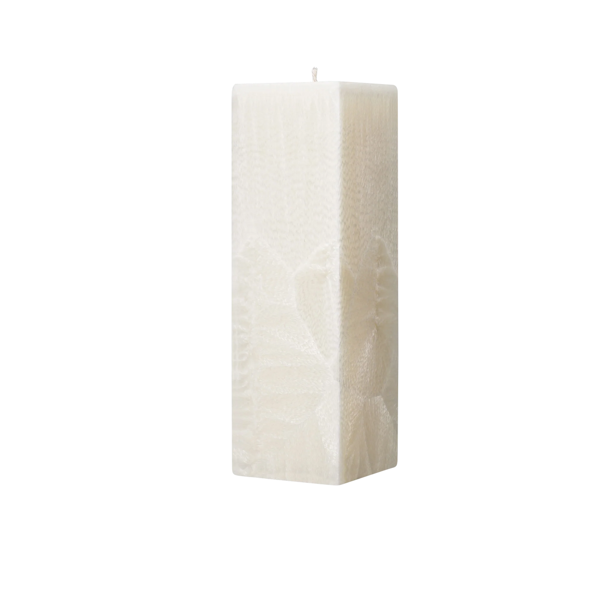 ivory square pillar candle