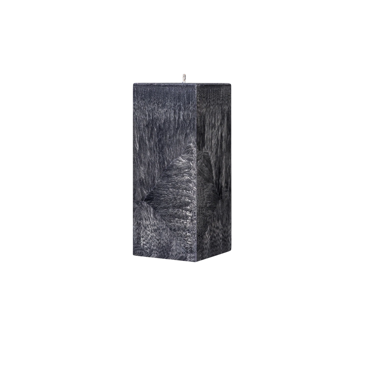 square black pillar candle 9in