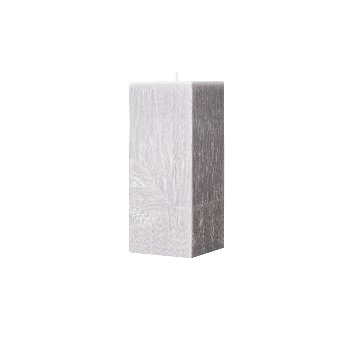 grey suqare pillar candle