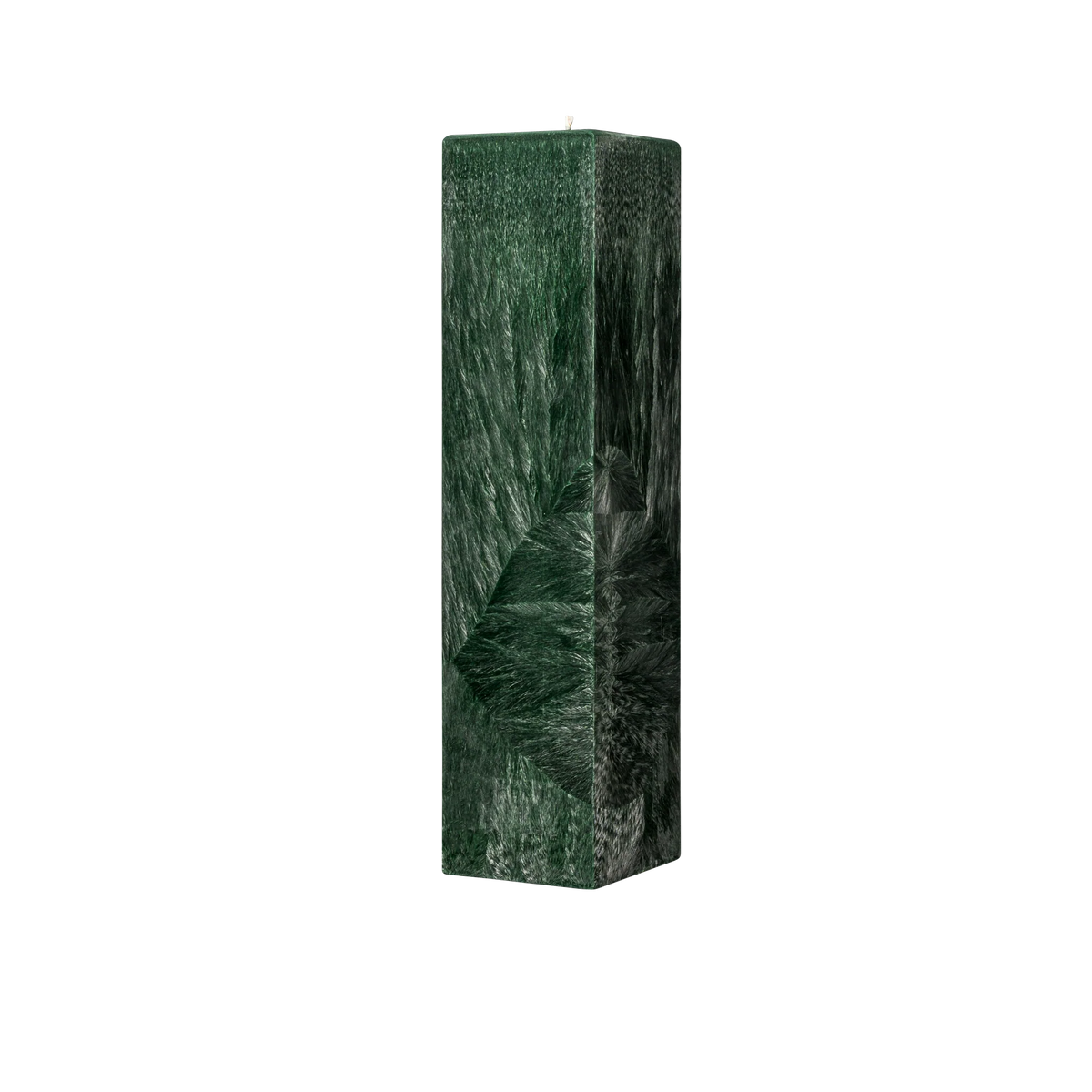 green square pillar candle