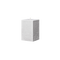 small white square pillar candle