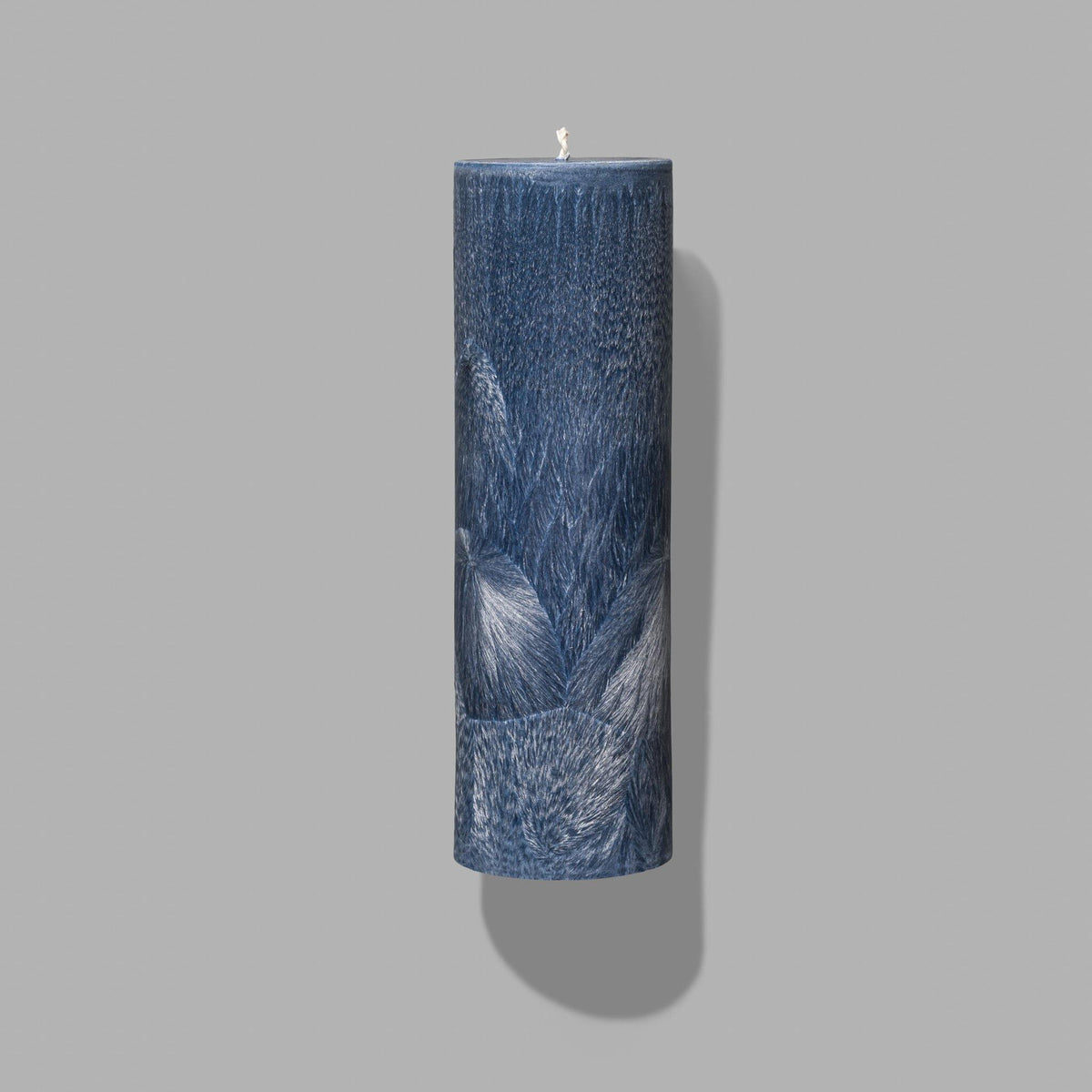 blue pillar candles