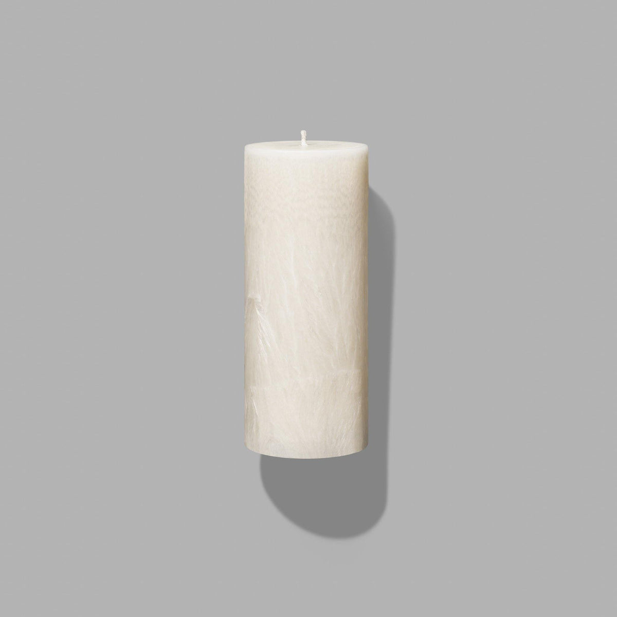 round ivory pillar candles
