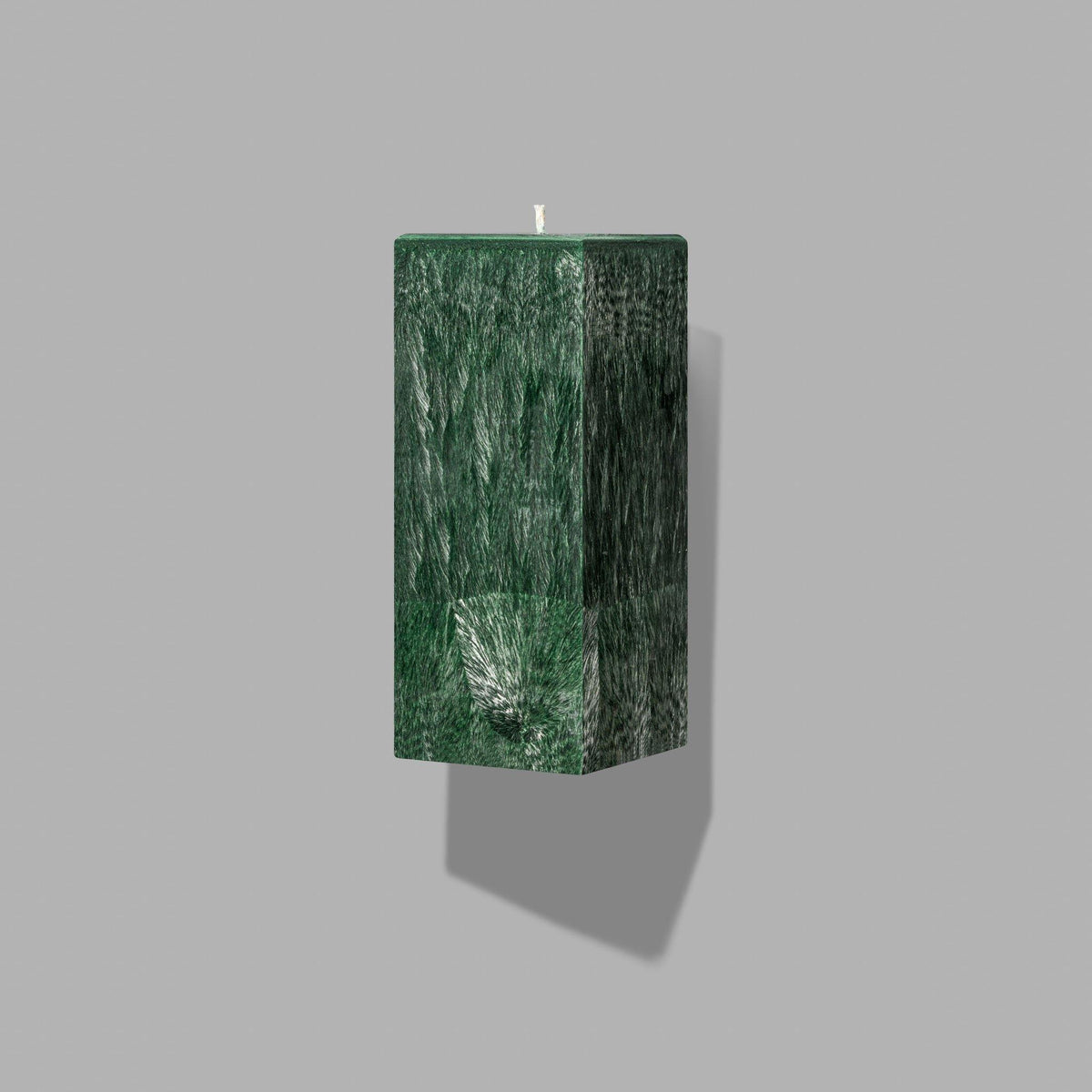 green square pillar candle
