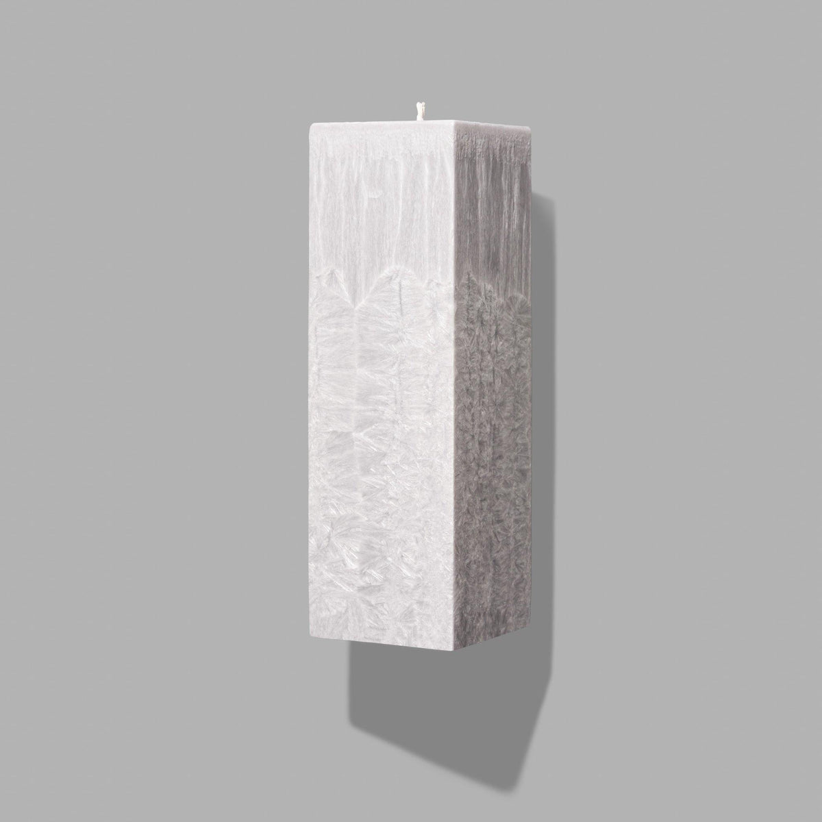 grey suqare pillar candle