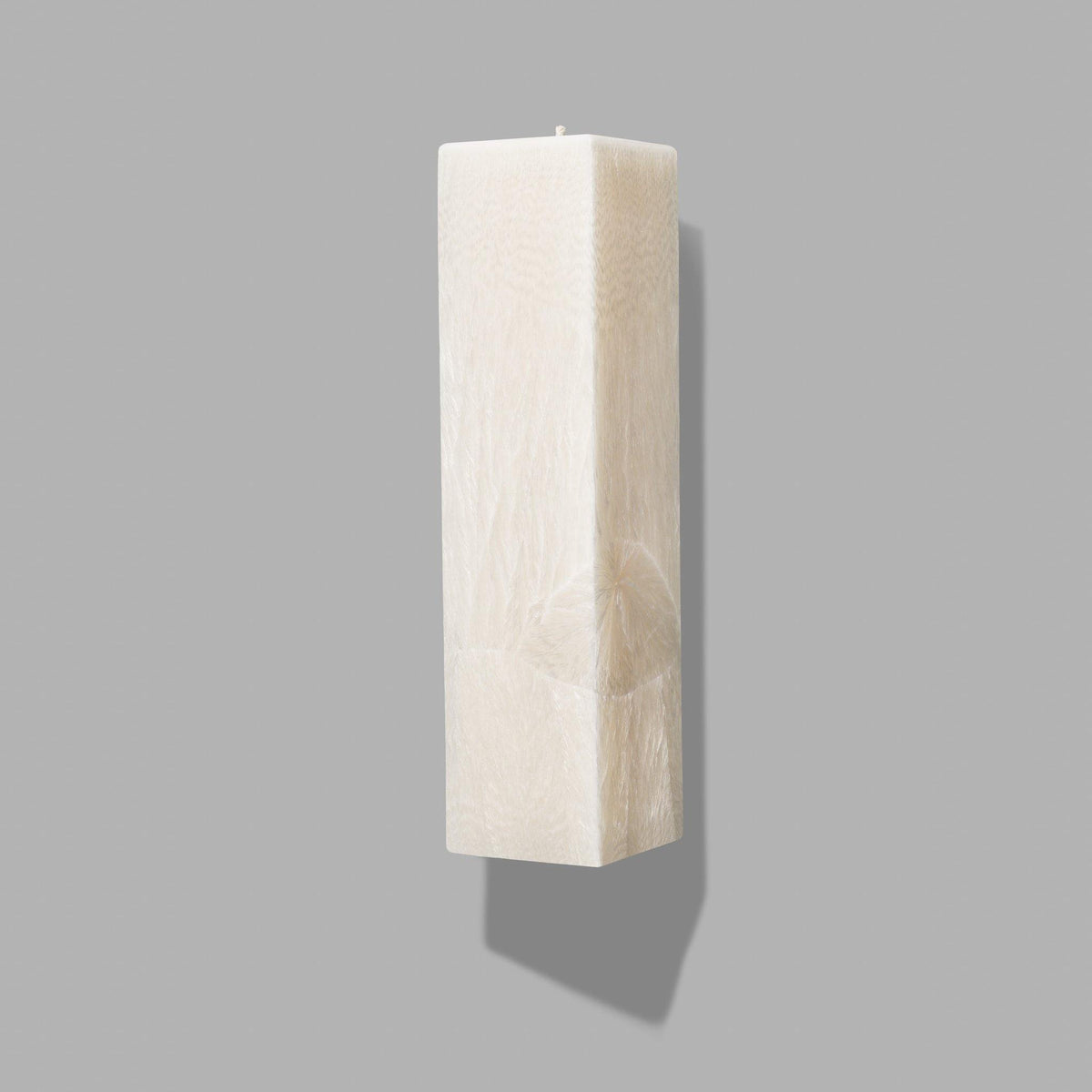 ivory square pillar candle