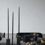 thin black candles
